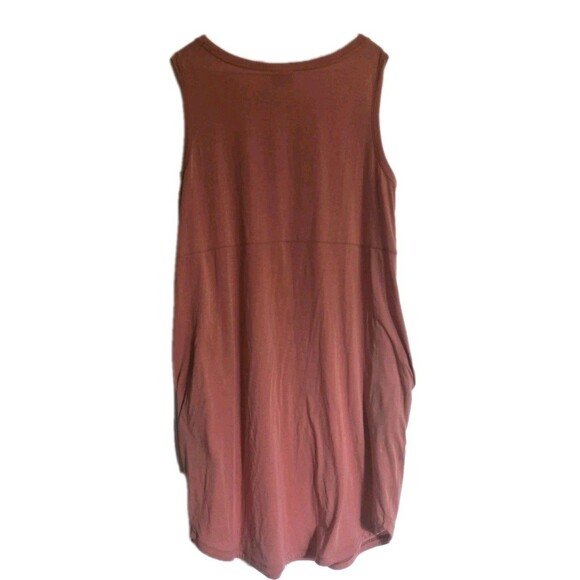 Columbia Sleeveless Tank Top Dress Womens Size Large L Peach Midi Modest Comfy - Picture 2 of 10